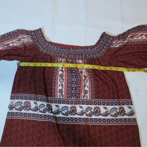 Jealous Tomato Red Boho Dress Size Small - Picture 4 of 9